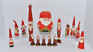Vintage Wooden Christmas Figurines