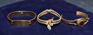 Gold-Tone Fashion Bracelets  Set of Three