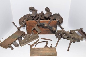 Antique Hand Tools Including Stanley Woodworking Plane