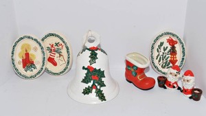 Vintage Hand-Painted Christmas Decorations  Matte Finish