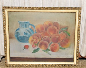 Original Antique Framed Painting  21.25 x 17.25