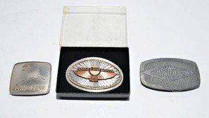 John Deere, Harley-Davidson & Hiniker Belt Buckles