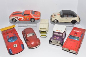 Vintage Metal & Plastic Toy Cars