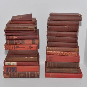 Antique & Vintage Red Hardcover Books