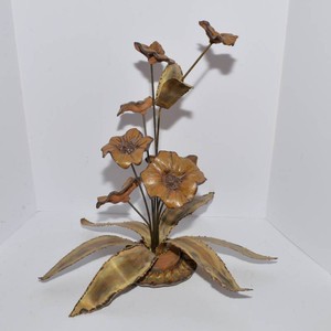 Vintage Winifred Cole California Floral Pottery Sculpture