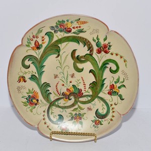 Hand-Painted Frankoma Pottery Platter by Alphina Mahle  15