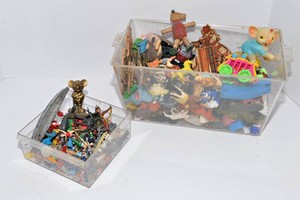 Vintage Miniature Figurines & Assorted Small Toys