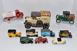 Vintage Toy Vehicles & Collectible Piggy Banks