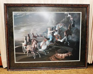 Bob Byerley Evening Ride Limited Edition Framed Print - Numbered 11951500 - 31.5 x 39.5