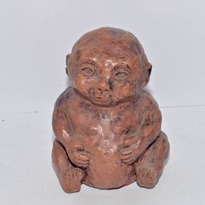 Unique Vintage Character Figurine  Unusual Decorative Sculpture