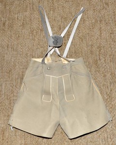 Vintage Leather Lederhosen  Size Marked 46