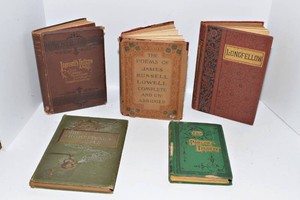 Antique Poetry & Literature Books  1870s1890s