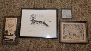 Vintage & Possibly Antique Framed Quote Artwork