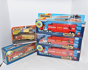 Boxed Matchbox Super Kings & Ringling Bros. Semi Trucks
