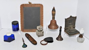 Antique & Vintage Desk Accessories  Inkwells, Bells, Bookend & More