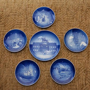 Vintage 1970s Bing & Grndahl Danish Collector Plates  Set of Six