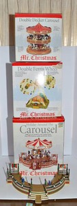 Mr. Christmas Musical Carousels & Ferris Wheel