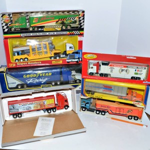 Vintage Boxed Branded Semi Trucks & Racing Transporters