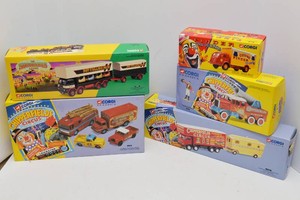Vintage Boxed Corgi Circus-Themed Toy Vehicles