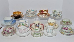 Vintage Teacups & Saucers  Set of 15