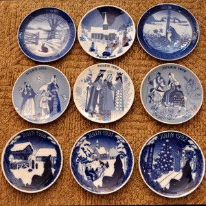 Vintage Porsgrund & Copenhagen Collector Plates  1960s1970s