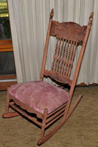 Vintage Wooden Rocking Chair