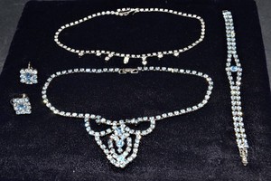 Vintage Rhinestone Jewelry  Matching Set & Additional Necklace