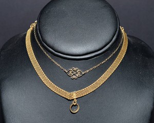 Vintage Dainty Choker Necklaces  Set of Two