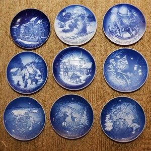 Vintage Bing & Grndahl Collector Plates  Set of Nine