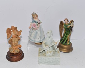 Vintage Decorative Music Boxes  Set of Four