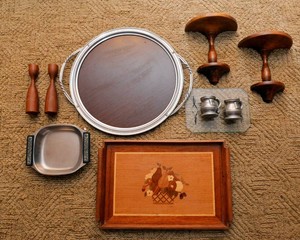 Mid-Century Modern Wooden & Metal Decor Collection