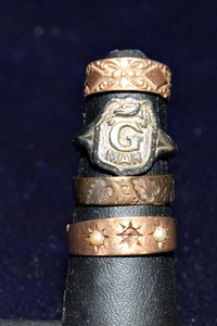 Antique & Vintage Childrens Rings  Set of Four