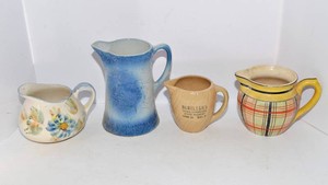 Vintage & Possibly Antique Decorative Pitchers  Set of Four