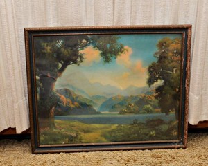 Vintage Framed Art Print  19.5 x 15.5