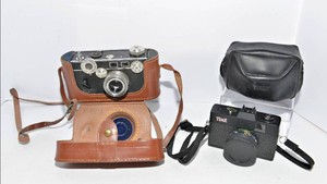 Vintage Argus & Time Cameras  Set of Two