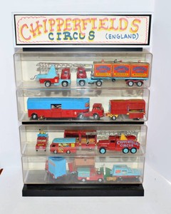 Chipperfields Circus Toy Vehicle Collection in Display Case