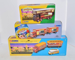 Boxed Corgi Classics Circus & Fairground Die-Cast Models  Set of Three