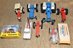 Vintage Toy Tractor Models  Assorted Brands