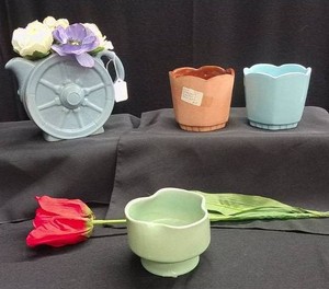 VINTAGE FRANKOMA PLANT HOLDERS
