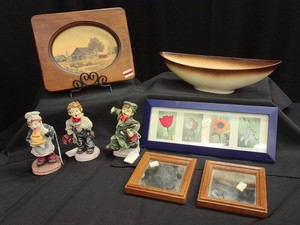 VINTAGE STANFORD SEBRING DISH - VINTAGE FIGURINES AND VINTAGE PICTURE FRAMES