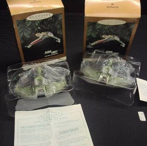 VINTAGE STAR TREK COLLECTIBLE ORNAMENTS
