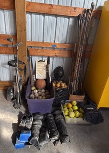 Large Mixed Sports & Catchers Gear Estate Lot