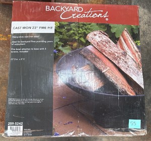 Backyard Creations 23 Cast Iron Fire Pit