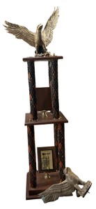 Eagle Two-Tier Column Trophy