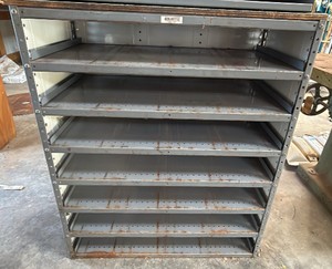 Equipto Industrial Steel 7-Shelf Parts Organizer