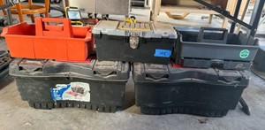 Assorted Toolboxes and Storage Caddies