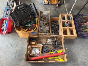 Mixed Power Tools and Hardware Utility Lot