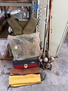 Vintage Fishing Gear Estate Lot
