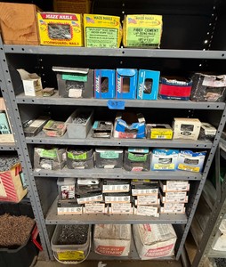 Vintage & Modern Fastener Inventory Lot  Nails, Screws, Siding Fasteners