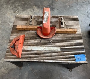Vintage Sears Craftsman Benchtop Router Table with Fence & Miter Gauge